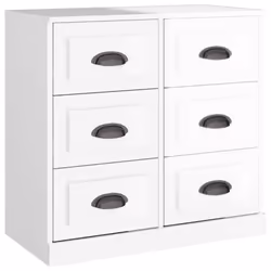 Credenza Bianco Lucido 70x35,5x67,5 cm in Legno Multistratocod mxl 126242