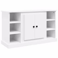 vidaXL Credenza Bianca 100x35,5x60 cm in Legno Multistrato - Vista aggiuntiva 2