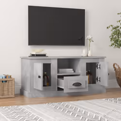 Mobile Porta TV Grigio Cemento 100x35,5x45cm Legno Multistratocod mxl 127119 - Vista aggiuntiva 3