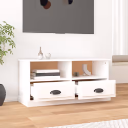 Mobile Porta TV Bianco 93x35,5x45 cm in Legno Multistratocod mxl 73200 - Vista aggiuntiva 3