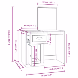 VidaXL 816761 toletta e set da toletta - Vista aggiuntiva 9