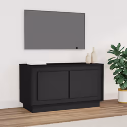 Mobile Porta TV Nero 80x35x45 cm in Legno Multistratocod mxl 97333