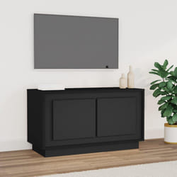 Mobile Porta TV Nero 80x35x45 cm in Legno Multistratocod mxl 97333