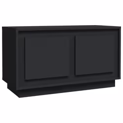 Mobile Porta TV Nero 80x35x45 cm in Legno Multistratocod mxl 97333