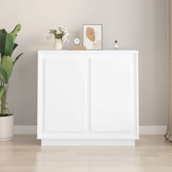 Credenza, Madia per salotto Moderna Bianca 80x34x75 cm in Legno Multistrato vidaXL