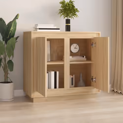 Credenza Rovere Sonoma 80x34x75 cm in Legno Multistratocod mxl 105897