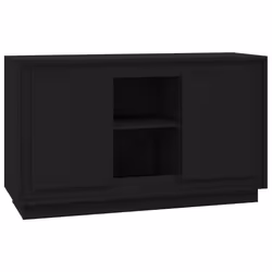 vidaXL Credenza Nera 102x35x60 cm in Legno Multistrato - Vista aggiuntiva 2
