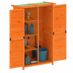 Rimessa da Giardino Marrone 83x57x140 cm Legno Massello di Pinocod mxl 102893 - Vista aggiuntiva 3