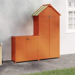 Vidaxl - Set Rimessa Attrezzi Giardino 2pz Marrone Legno Massello Pino