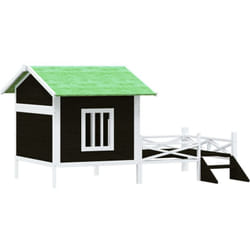 Cuccia per Cani Grigia 159x120x88,5 cm Legno Massello di Pino Vidaxl