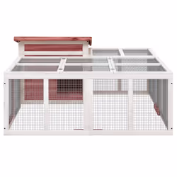 Conigliera Moka 144x123x67,5 cm in Legno Massello di Pinocod mxl 80804 - Vista aggiuntiva 3