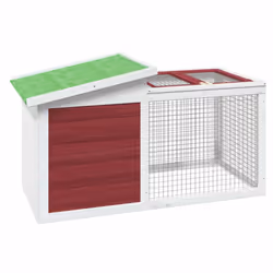 Conigliera Moka 100,5x54x55 cm in Legno Massello di Pinocod mxl 118287 - Vista aggiuntiva 2