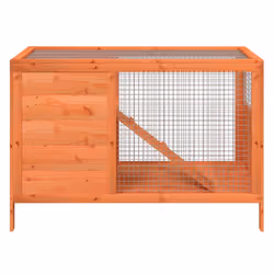 Conigliera Marrone 103x44x69,5 cm in Legno Massello di Pinocod mxl 94308 - Vista aggiuntiva 3