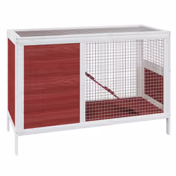 Conigliera Moka 103x44x69,5 cm in Legno Massello di Pinocod mxl 118259 - Vista aggiuntiva 2