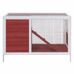 Conigliera Moka 103x44x69,5 cm in Legno Massello di Pinocod mxl 118259 - Vista aggiuntiva 3