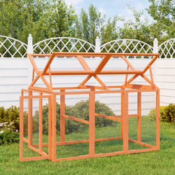 Box per Animali Marrone 141x94x104 cm in Legno Massello di Pino Vidaxl 6821