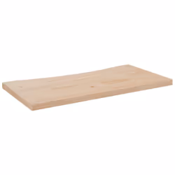 Piano Scrivania 80x40x2,5 cm in Legno Massello di Pinocod mxl 128363 - Vista aggiuntiva 2
