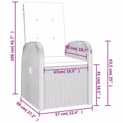 VidaXL 3157583 set mobili da esterno - Vista aggiuntiva 8