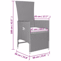 VidaXL 3157663 set mobili da esterno - Vista aggiuntiva 6
