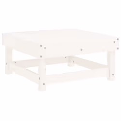 Poggiapiedi da Giardino con Cuscino Legno Massello Pino Biancocod mxl 128307 - Vista aggiuntiva 3