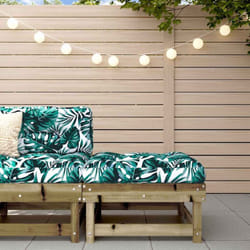 Poggiapiedi da Giardino con Cuscino in Legno Impregnato di Pino Vidaxl 6362