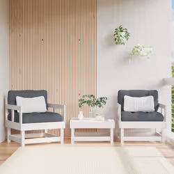 Queste sedie da giardino in legno, che si distinguono per il design a doghe e i cuscini morbidi, saranno un ottimo complement ...