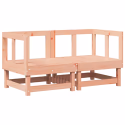 vidaXL Divani Angolari con Cuscini 2 pz in Legno Massello di Douglas - Vista aggiuntiva 3