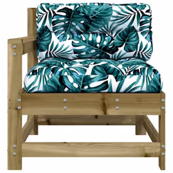 Sedia da Giardino con Cuscini in Legno Impregnato di Pinocod mxl 107102 - Vista aggiuntiva 3