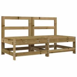 Divani Centrali con Cuscini 2 pz in Legno Impregnato di Pinocod mxl 107105 - Vista aggiuntiva 3