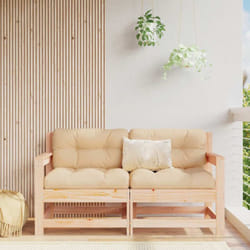 Vidaxl - Sedie da Giardino con Cuscini 2 pz Legno Massello di Pino