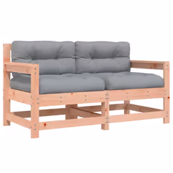 Sedie da Giardino con Cuscini 2 pz in Legno Massello di Douglascod mxl 83173 - Vista aggiuntiva 2