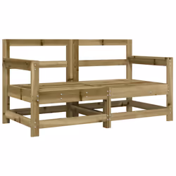 Sedie da Giardino con Cuscini 2 pz in Legno Impregnato di Pinocod mxl 107108 - Vista aggiuntiva 3