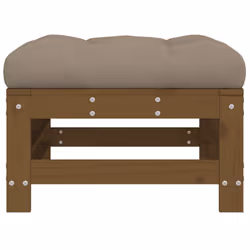 Sgabello da Giardino con Cuscino Miele Legno Massello di Pinocod mxl 79029 - Vista aggiuntiva 3