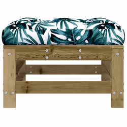 Poggiapiedi da Giardino con Cuscino in Legno Impregnato di Pinocod mxl 102975 - Vista aggiuntiva 3