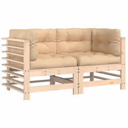 VidaXL 825681, Beige, Legno, 110 kg, Adulti e bambini, 12 cm, 60 cm