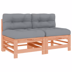 Divani Centrali con Cuscini 2 pz in Legno Massello di Douglascod mxl 73153 - Vista aggiuntiva 2