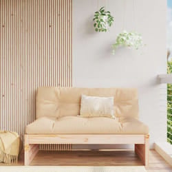 vidaXL Divano Centrale 120x80 cm in Legno Massello di Pino