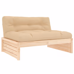 vidaXL Divano Centrale 120x80 cm in Legno Massello di Pino - Vista aggiuntiva 2