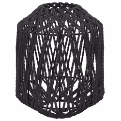 Paralume Nero Ø23x28 cm Ferro e Cartacod mxl 80191 - Vista aggiuntiva 2