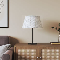 Paralume Bianco Ø50x30 cm in Vimini Vidaxl 95176