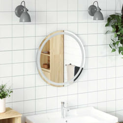 Specchio da Bagno led 60 cm Rotondo Vidaxl 43780