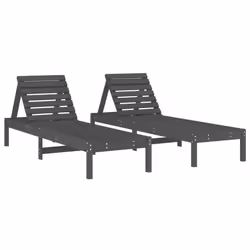 VidaXL 3157681 sedia da esterno Salone Legno di pino Grigio