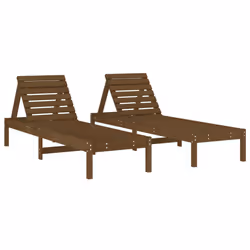 Lettini con Tavolino 2 pz Miele in Legno Massello di Pinocod mxl 107938