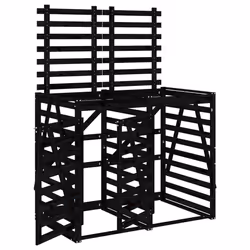 Copribidone Doppio Nero in Legno Massello di Pinocod mxl 102715 - Vista aggiuntiva 2