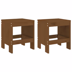 Set da Bistrot da Giardino 3 pz Miele in Legno Massello di Pinocod mxl 83639 - Vista aggiuntiva 3