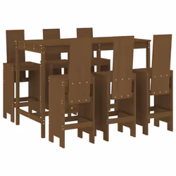 Set Bar da Giardino 7 pz Miele in Legno Massello di Pinocod mxl 83705 - Vista aggiuntiva 2