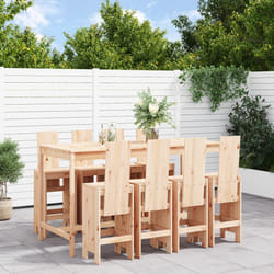 Set Bar da Giardino 9 pz in Legno Massello di Pinocod mxl 107636