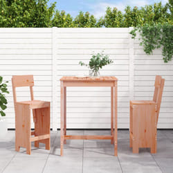 vidaXL Set da Bar da Giardino 3 pz in Legno Massello di Douglas