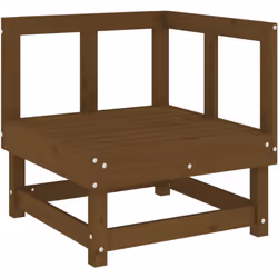 Questo divano angolare da giardino in legno, dotato di un design a doghe, sarà un ottimo complemento al vostro giardino, pati ...