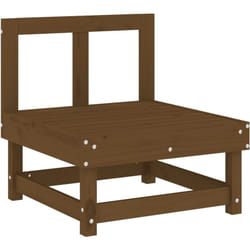 Divano Centrale da Giardino Marrone Ambra Legno Massello Pino Vidaxl